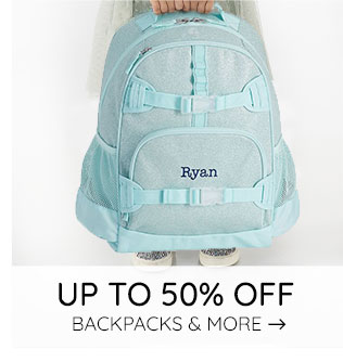 UP TO 50% OFF BACKPACKS & MORE