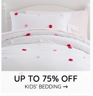 UP TO 75% OFF KIDS' BEDDNING