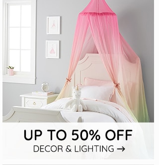 UP TO 50% OFF DECOR & LIGHTING