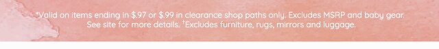 CLEARANCE – EXTRA 20% OFF*