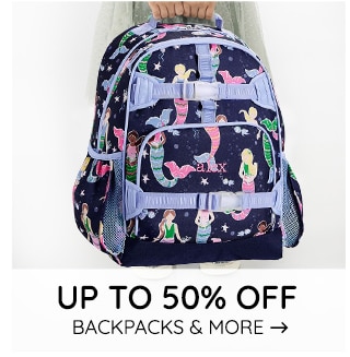 UP TO 50% OFF BACKPACKS & MORE