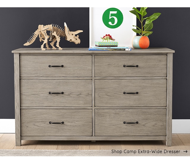 SHOP CAMP EXTRA-WIDE DRESSER