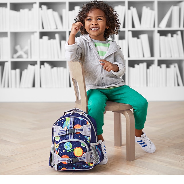 MACKENZIE NAVY SOLAR SYSTEM GLOW-IN-THE-DARK BACKPACKS