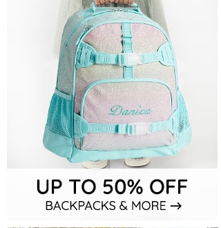 UP TO 50% OFF BACKPACKS & MORE