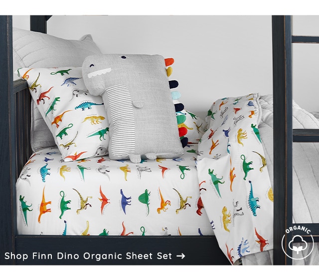 SHOP FINN DINO ORGANIC SHEET SET