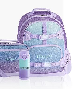 LAVENDAR AQUA OMBRE COLD PACK BACKPACK BOTTLE BUNDLE