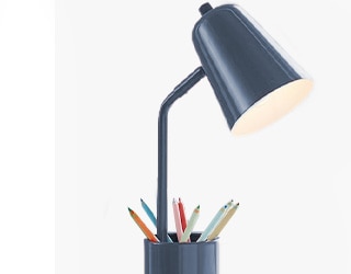 TASK LAMP WITH STORAGE