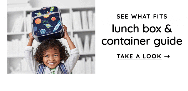SEE WHAT FITS - LUNCH BOX & CONTAINER GUIDE 