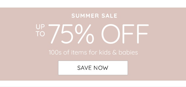 SUMMER SALE - UP TO 75% OFF