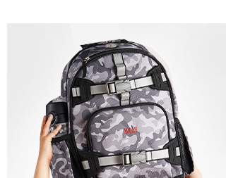 GRAY CLASSIC CAMO REFLECTIVE BACKPACKS