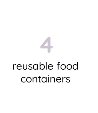 REUSABLE FOOD CONTAINERS