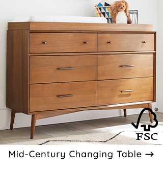 MID-CENTURY CHANGING TABLE