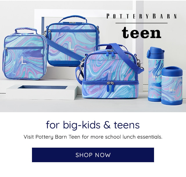 VISIT POTTERY BARN TEEN FOR MORE SCHOOL LUNCH ESSENTIALS.