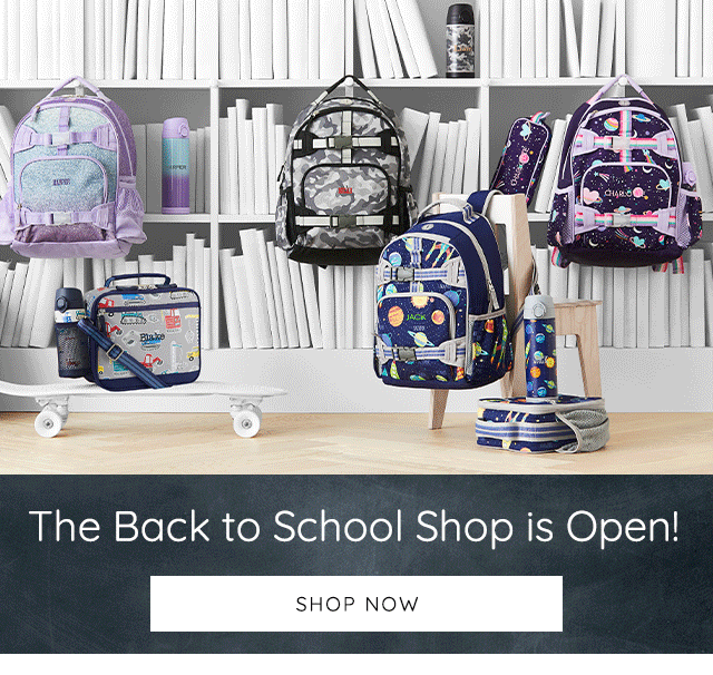 THE BACK TO SCHOOL SHOP IS OPEN