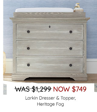 LARKIN DRESSER & TOPPER, HERITAGE FOG