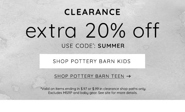 CLEARANCE - EXTRA 20% OFF
