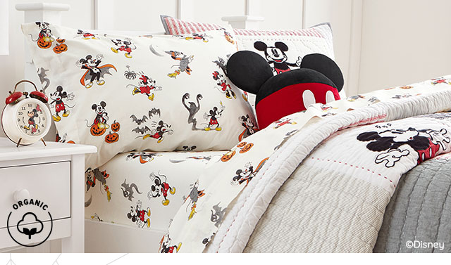 MICKEY HALLOWEEN ORGANIC SHEET SET