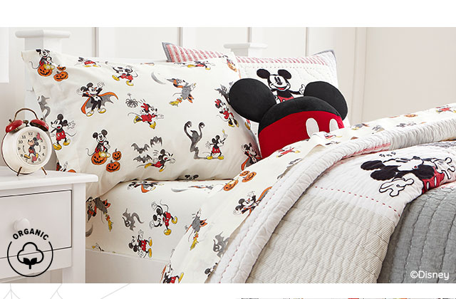 MICKEY HALLOWEEN ORGANIC SHEET SET