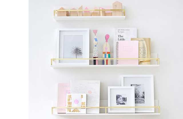 GOLD SHELVES