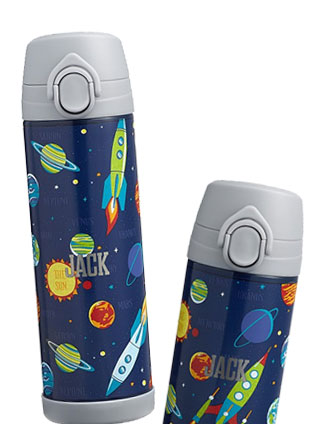 NAVY SOLAR SYSTEM GLOW IN THE DARK WATER BOTTLE