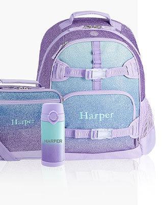 LAVENDAR AQUA OMBRE COLD BACKPACK BOTTLE BUNDLE