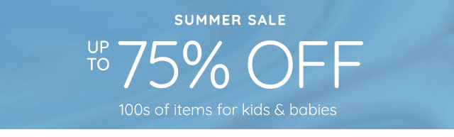 SUMMER SALE - UP TO 75% OFF