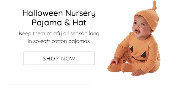 HALLOWEEN NURSERY PAJAMA & HAT