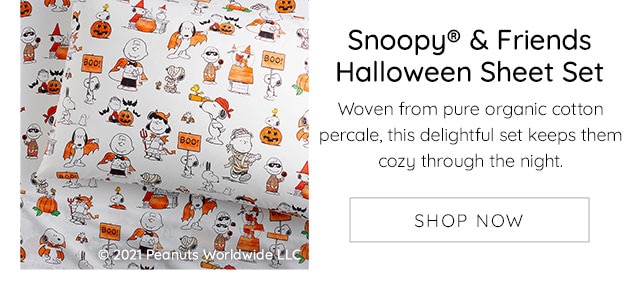 SNOOPY® & FRIENDS HALLOWEEN SHEET SET