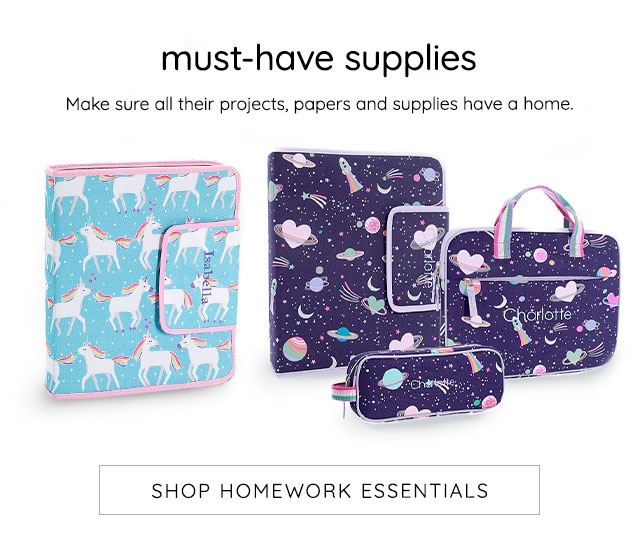 SHOP HOMEWORK SUPPLIES