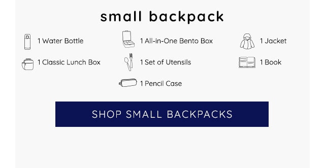 SHOP SMALL BACKPACKS