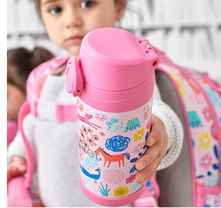 PINK SASHAS GARDEN WATER BOTTLE