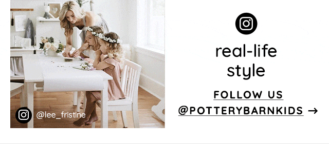 FOLLOW US @POTTERYBARNKIDS
