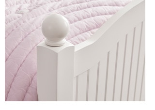 CLOSE UP SHOT OF BED FRAME