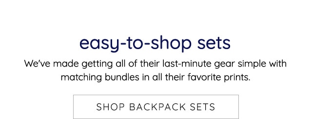 EASY-TO-SHOP SETS