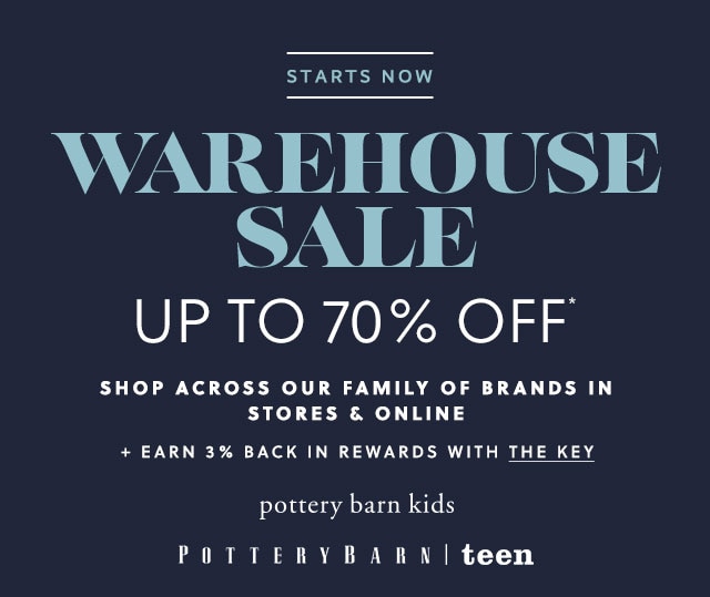 STARTS NOW - WAREHOUSE SALE