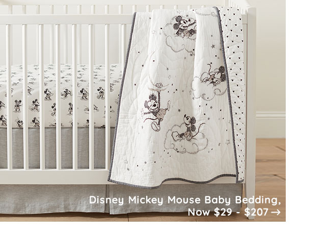 DISNEY MICKEY MOUSE BABY BEDDING, NOW $29 - $207