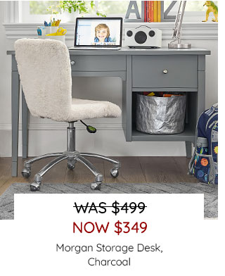 MORGAN STOEAGE DESK, CHARCOALS