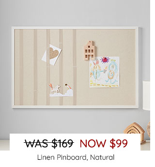 LINEN PINBOARD, NATURAL