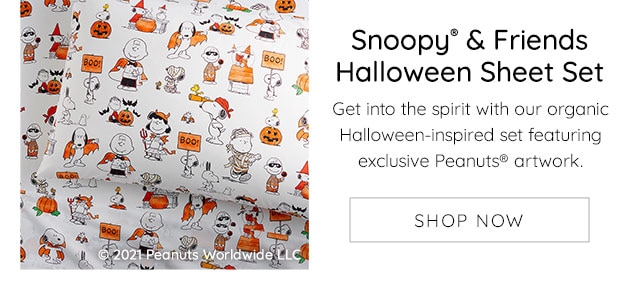 SNOOPY® FRIENDS HALLOWEEN SHEET SET