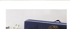 NAVY WITH WHITE PIPING ANYWHERE SOFA LOUNGERS