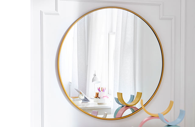 ROUND GOLD MIRROR KIT