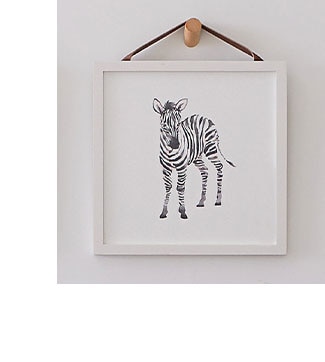 NURSERY ANIMAL FRAMED ART