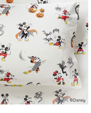 MICKEY ORGANIC HALLOWEEN SHEET SET