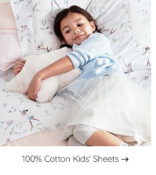 100% COTTON KIDS' SHEETS