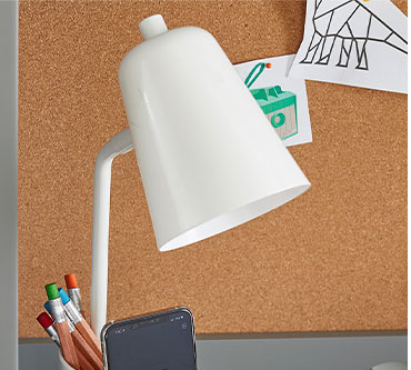 TASK LAMP WITH STORAGE