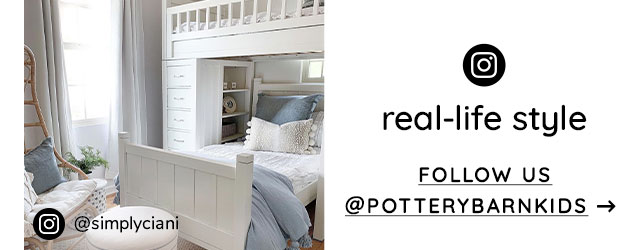 FOLLOW US @POTTERYBARNKIDS