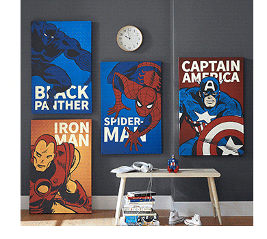  MAREL SUPERHEROES GLOWI IN THE DARK ART