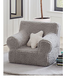 GRAY COZY SHERPA ANYWHERE CHAIR®