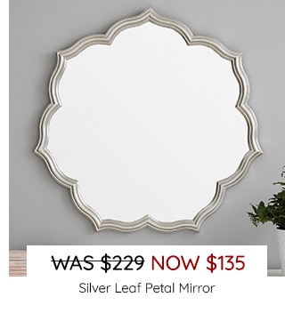 SILVER LEAF PETAL MIRROR