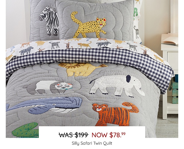 SILLY SAFARI TWIN QUILT